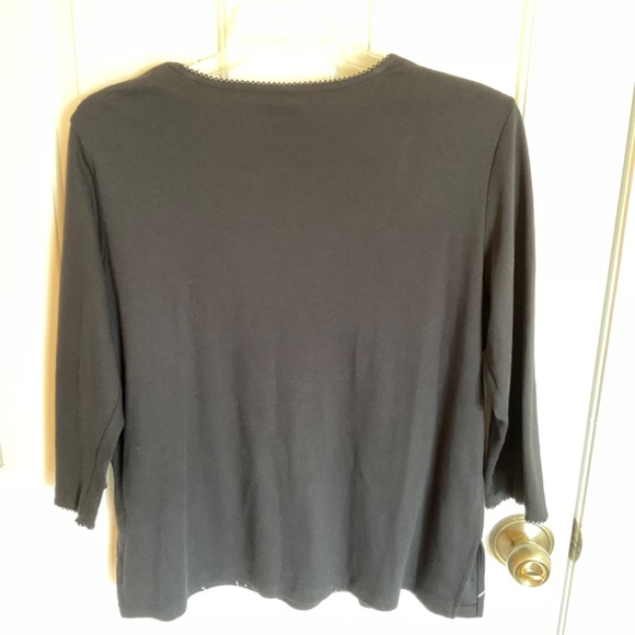 Women’s 3/4 sleeve black top - Picture 4 of 7